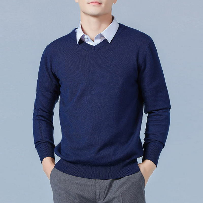 Mens Fashion Jumpers - Camisola de caxemira macia roupas masculinas