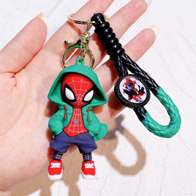 Men Fashion Key - Chaveiro de Silicone do Homem-Aranha, Pingente