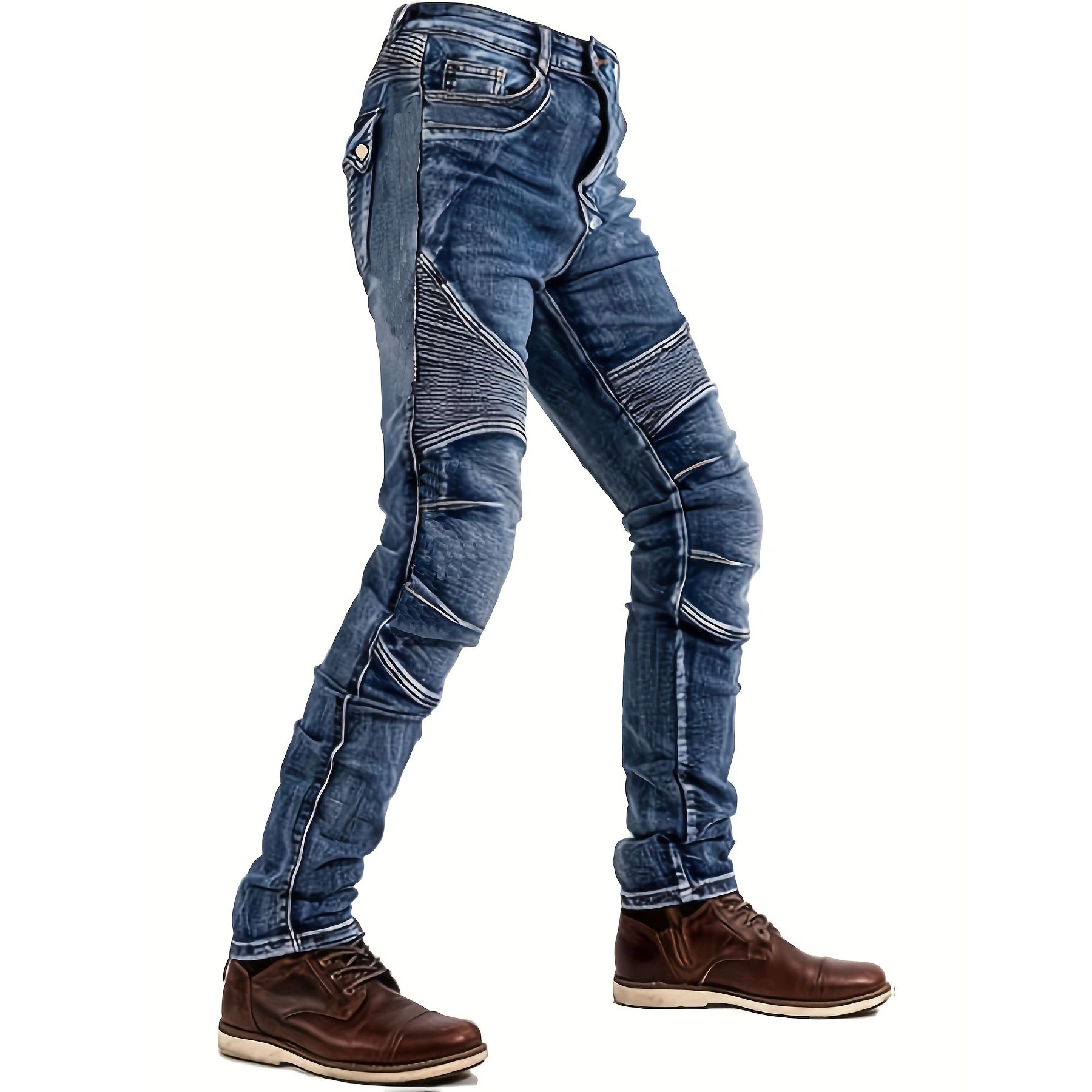 Men'S Fashion Jeans 2025 - Novo 2025 quatro temporadas masculino slim
