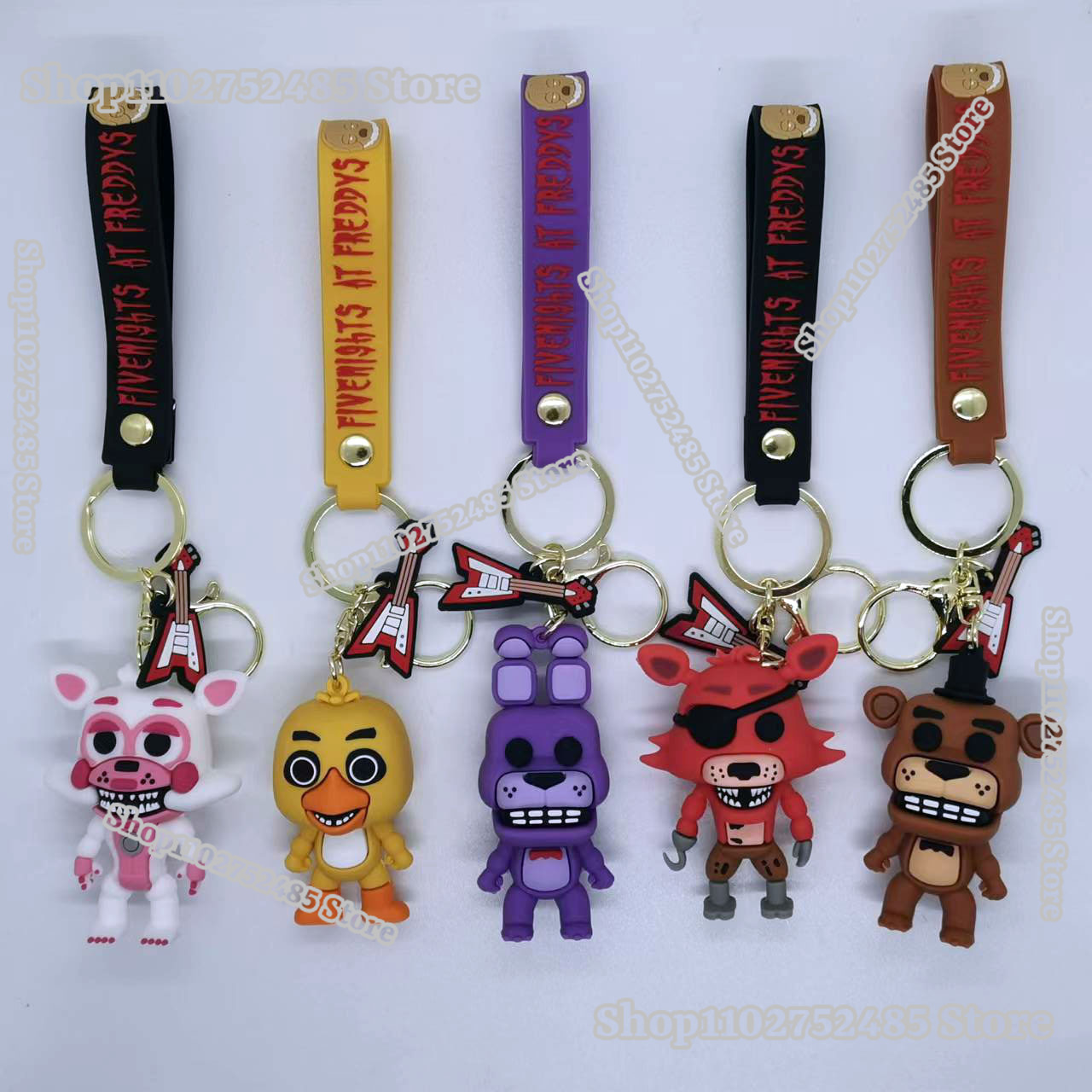 Men Fashion Key - 5pcs Chaveiros de Figuras de Anime