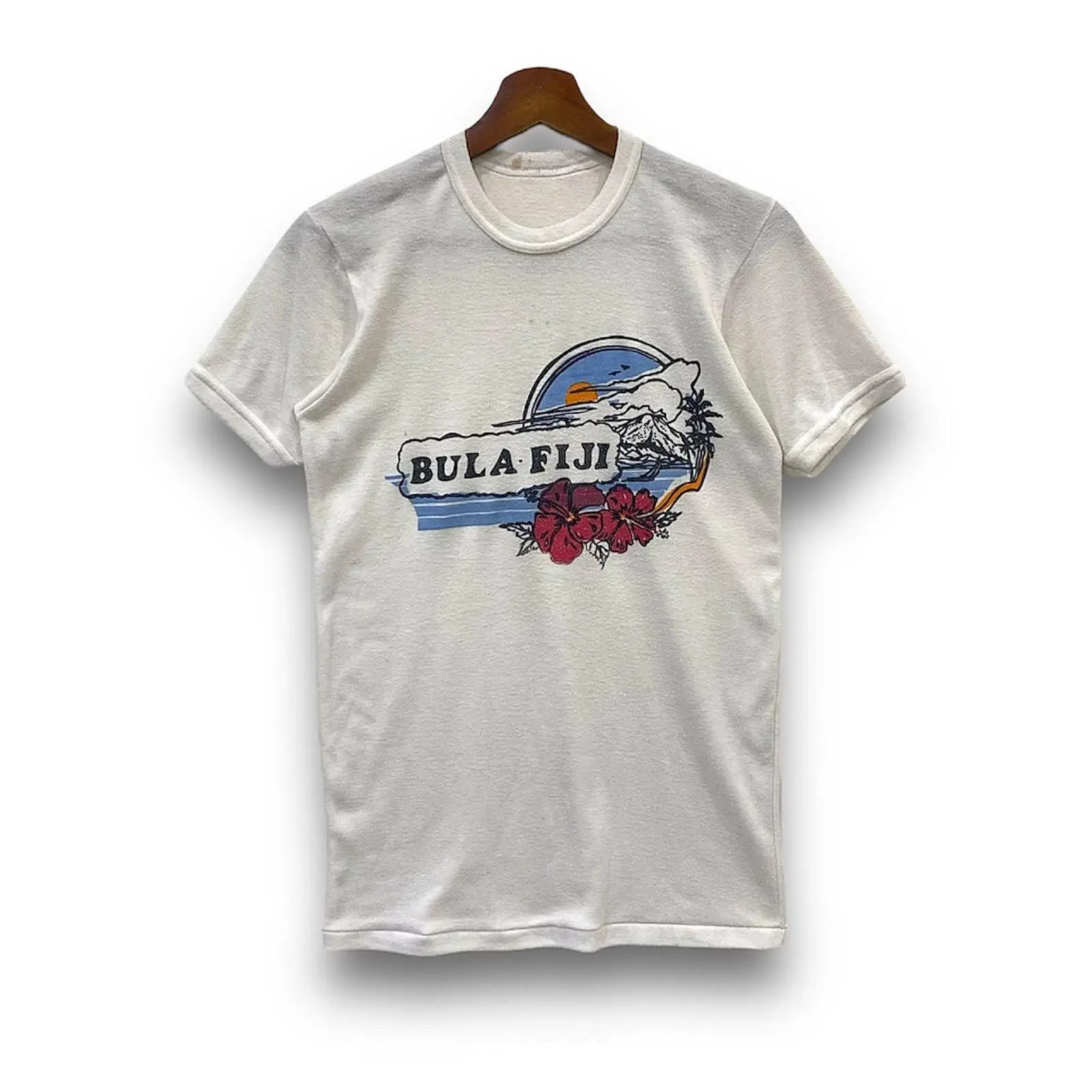 Men'S Fashion 70S - Camiseta Vintage Anos 70 Estilo Havaiano