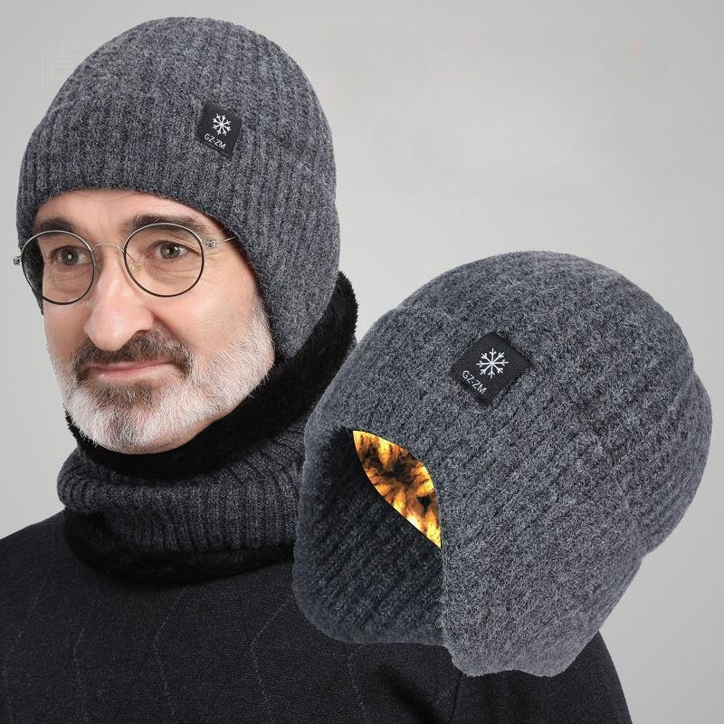 Men'S Fashion Gloves - Boné Masculino de Inverno de Tricô