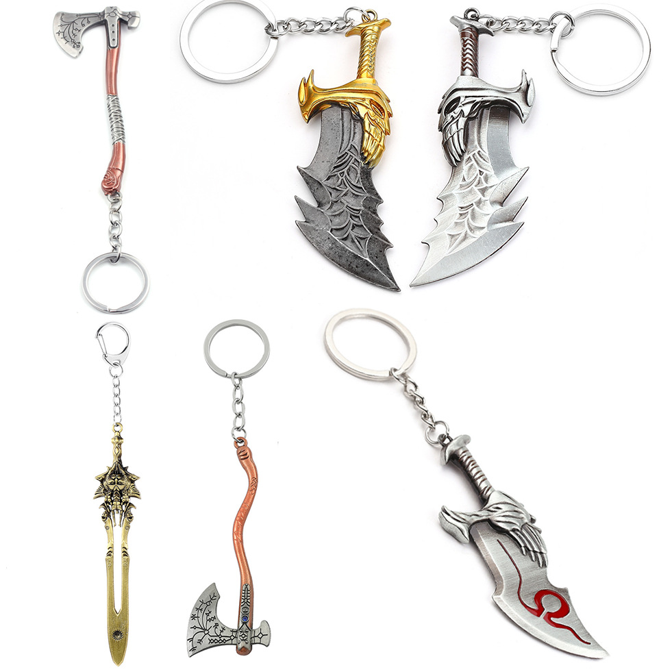 Men Fashion Key - Chaveiro com Pingente de Espada Kratos