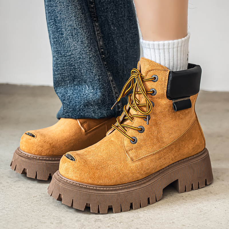 Mens Fashion Modern - Botas Clássicas de Cano Alto em