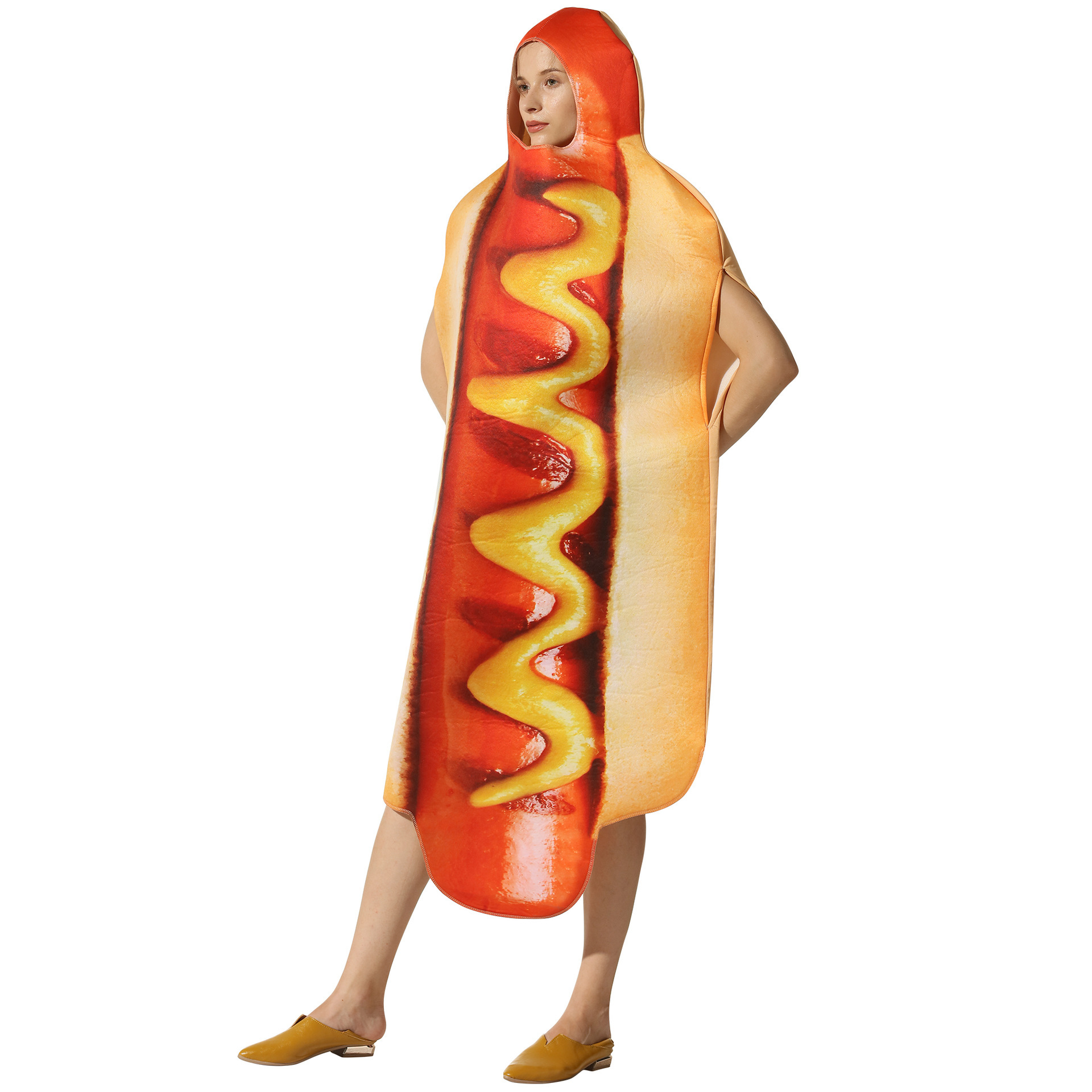 Mens Fashion Jumpsuit - Fantasia Divertida de Hot Dog com