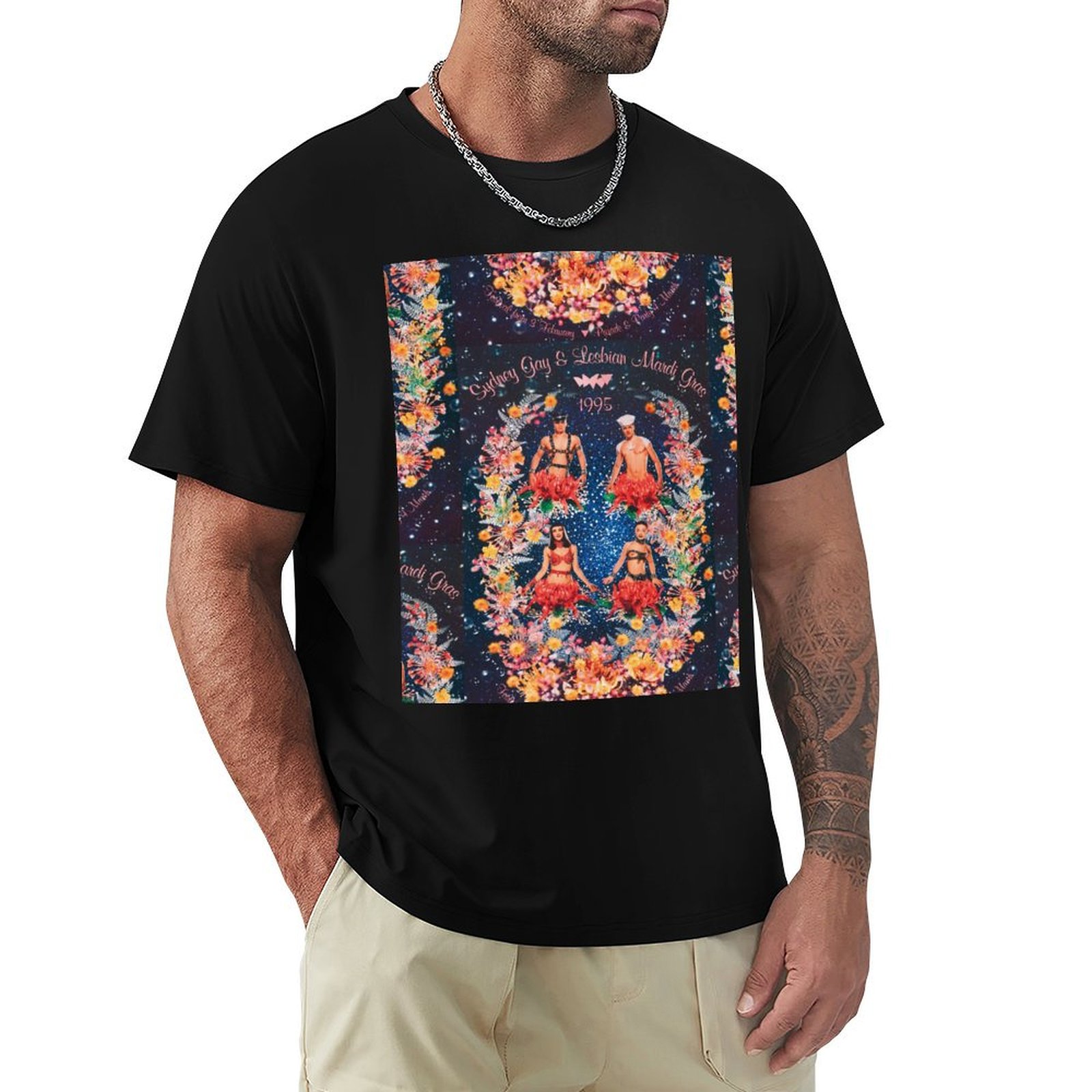 Men'S Fashion Sydney - Camiseta Fashion com Estampa de Letras