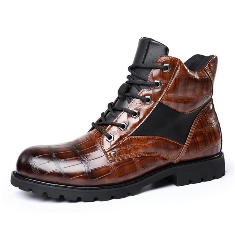 Mens Fashion Zapatos - Botas masculinas de marca de luxo,