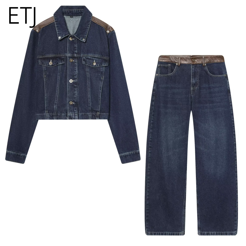 Denim Jacket Vintage - Conjunto Feminino ETJ: Jaqueta Jeans e