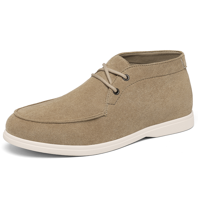 Mens Fashion Modern - Botas Chukka clássicas de couro de