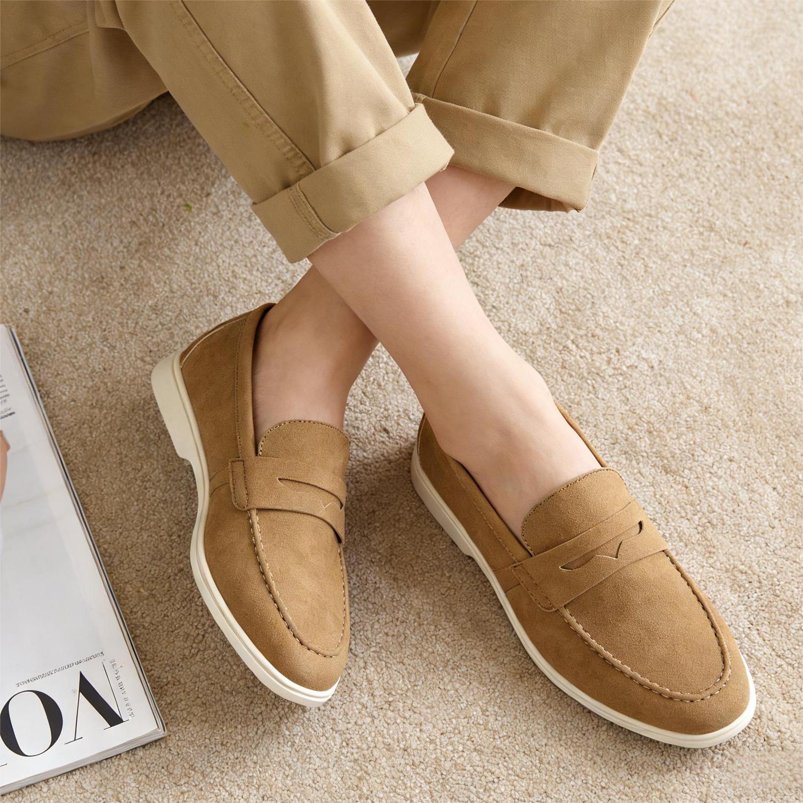 Suede Loafers Men - Sapatos Casuais Masculinos Respiráveis, Moda Verão,