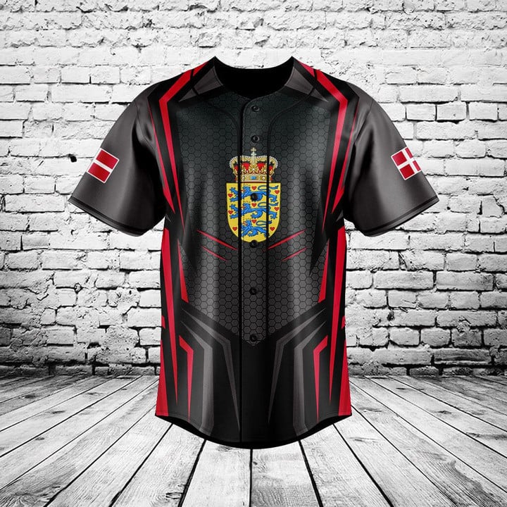 Mens Fashion Baseball Jersey - Camisa Gráfica Personalizada com a Bandeira