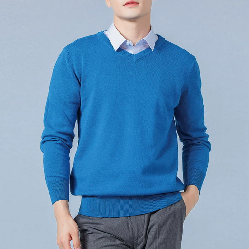 Camisola de caxemira macia rou - Mens Fashion Jumpers avaliação e preço