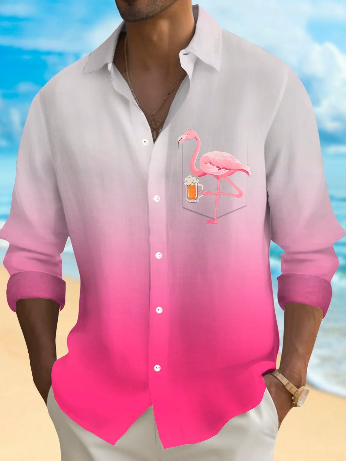 Camisa Casual Masculina com Bo - Men'S Spring Fashion avaliação e preço