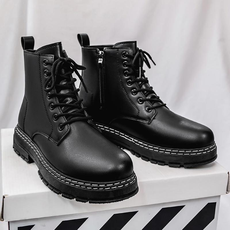 Botas masculinas de couro enve - Mens Fashion Modern avaliação e preço