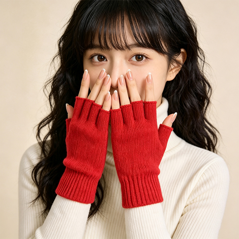Luvas de Tricô Sem Dedos para  - Men'S Fashion Gloves avaliação e preço