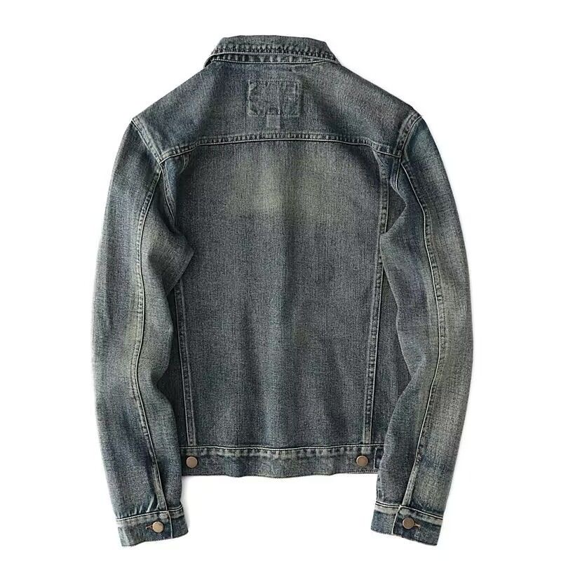 Outono e primavera nova moda c - Denim Jacket Vintage avaliação e preço