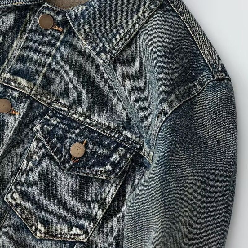 Outono e primavera nova moda c - Denim Jacket Vintage avaliação e preço