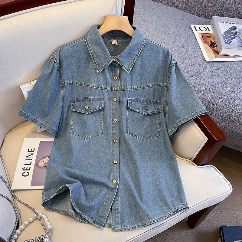 Camisa jeans retrô para mulher - Denim Jacket Vintage avaliação e preço