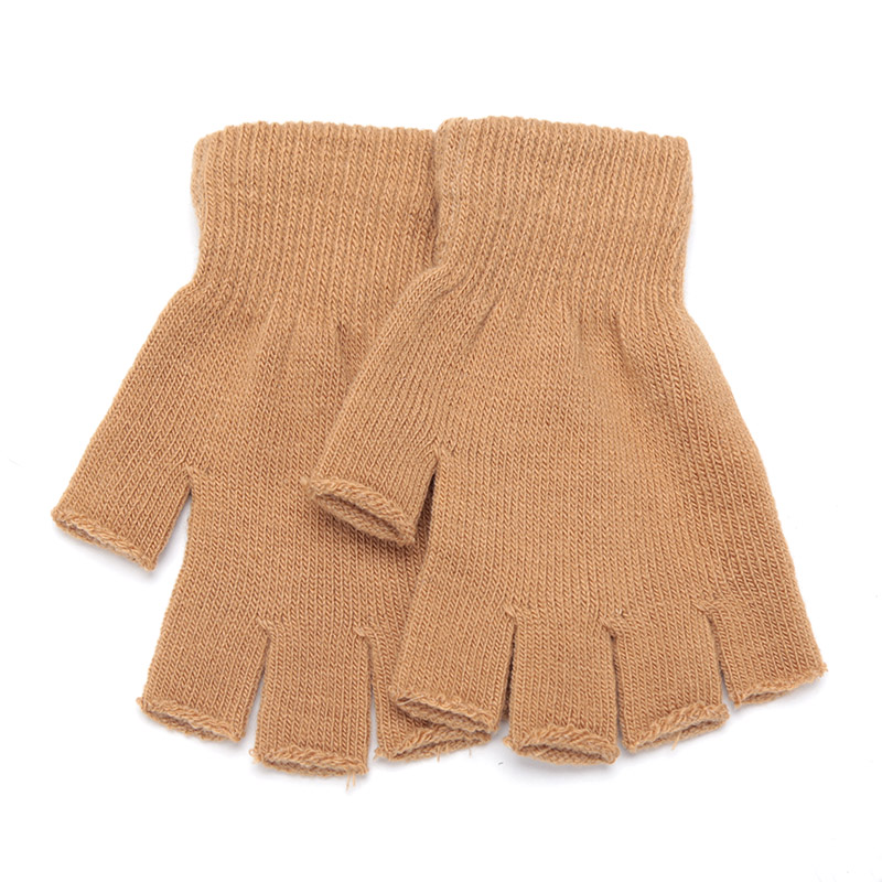 Unissex preto meio dedo luvas  - Men'S Fashion Gloves avaliação e preço