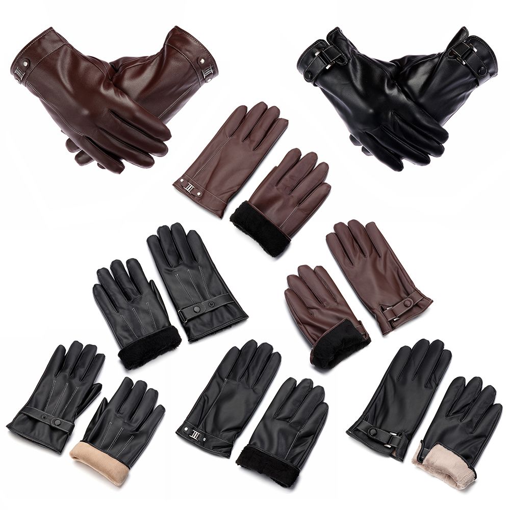 Luvas de couro térmico de lã m - Men'S Fashion Gloves avaliação e preço