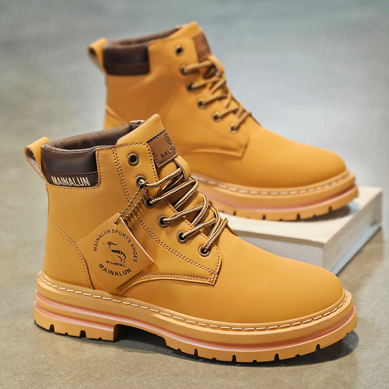 Clássico masculino botas de ca - Mens Fashion Modern avaliação e preço