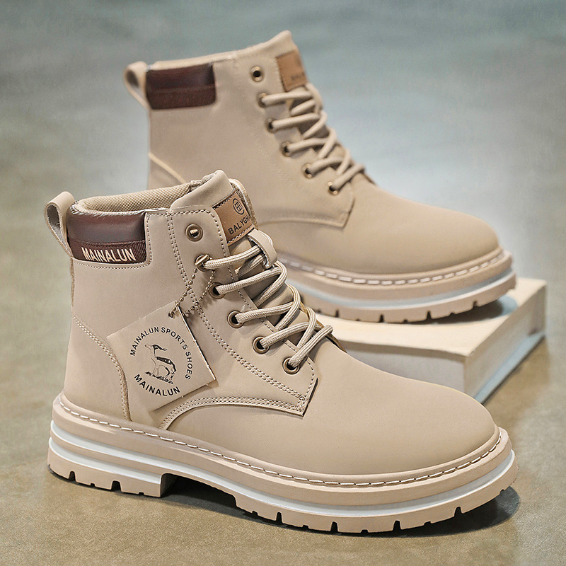Clássico masculino botas de ca - Mens Fashion Modern avaliação e preço