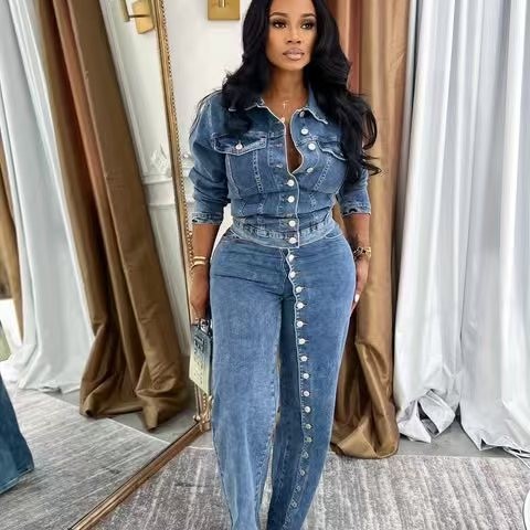 Conjunto Feminino de Jeans 2 P - Denim Jacket Vintage avaliação e preço