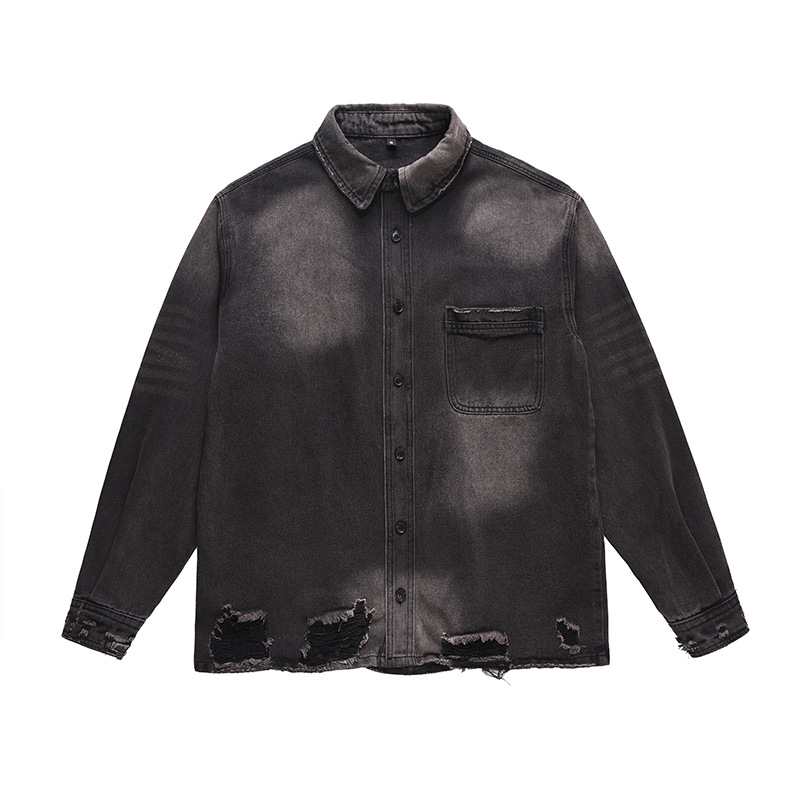Jaqueta Jeans Masculina Rasgad - Denim Jacket Vintage avaliação e preço