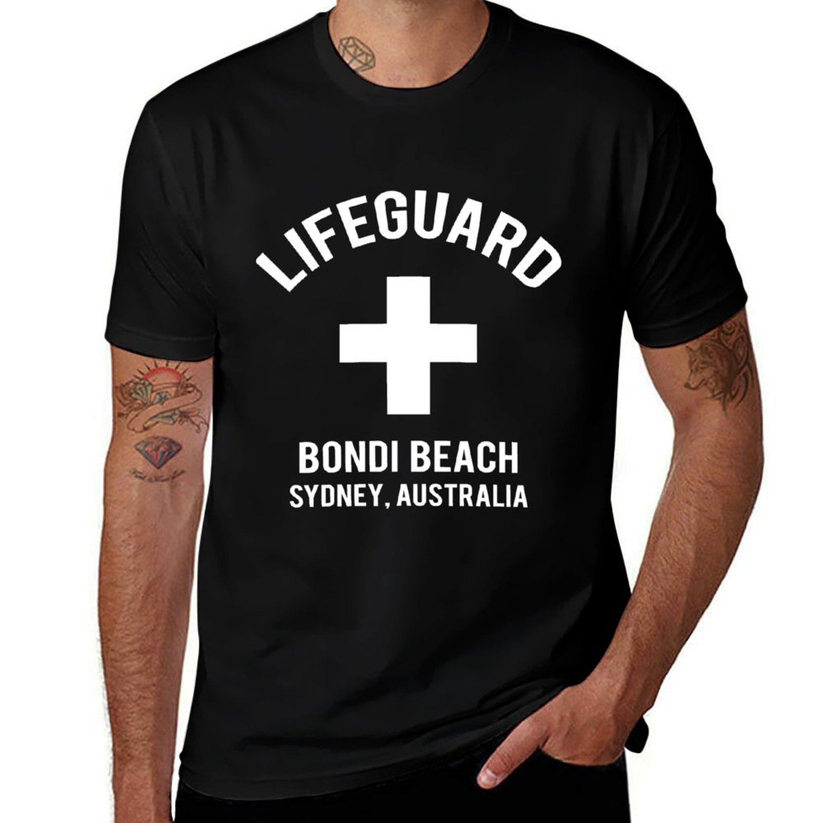 Camiseta Lifeguard Bondi Beach - Men'S Fashion Sydney avaliação e preço