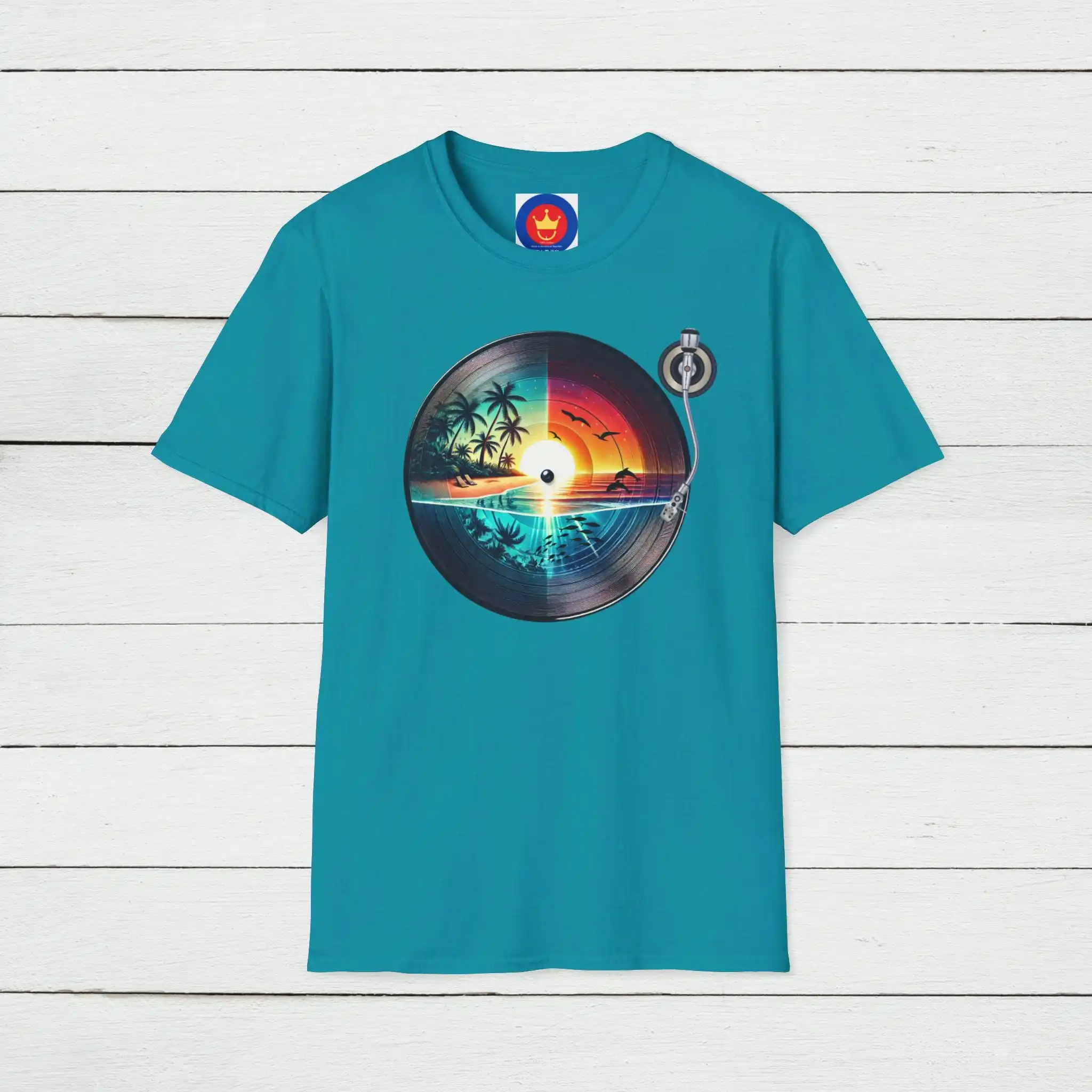 Camiseta Retrô de Praia em Vin - Men'S Fashion 70S avaliação e preço