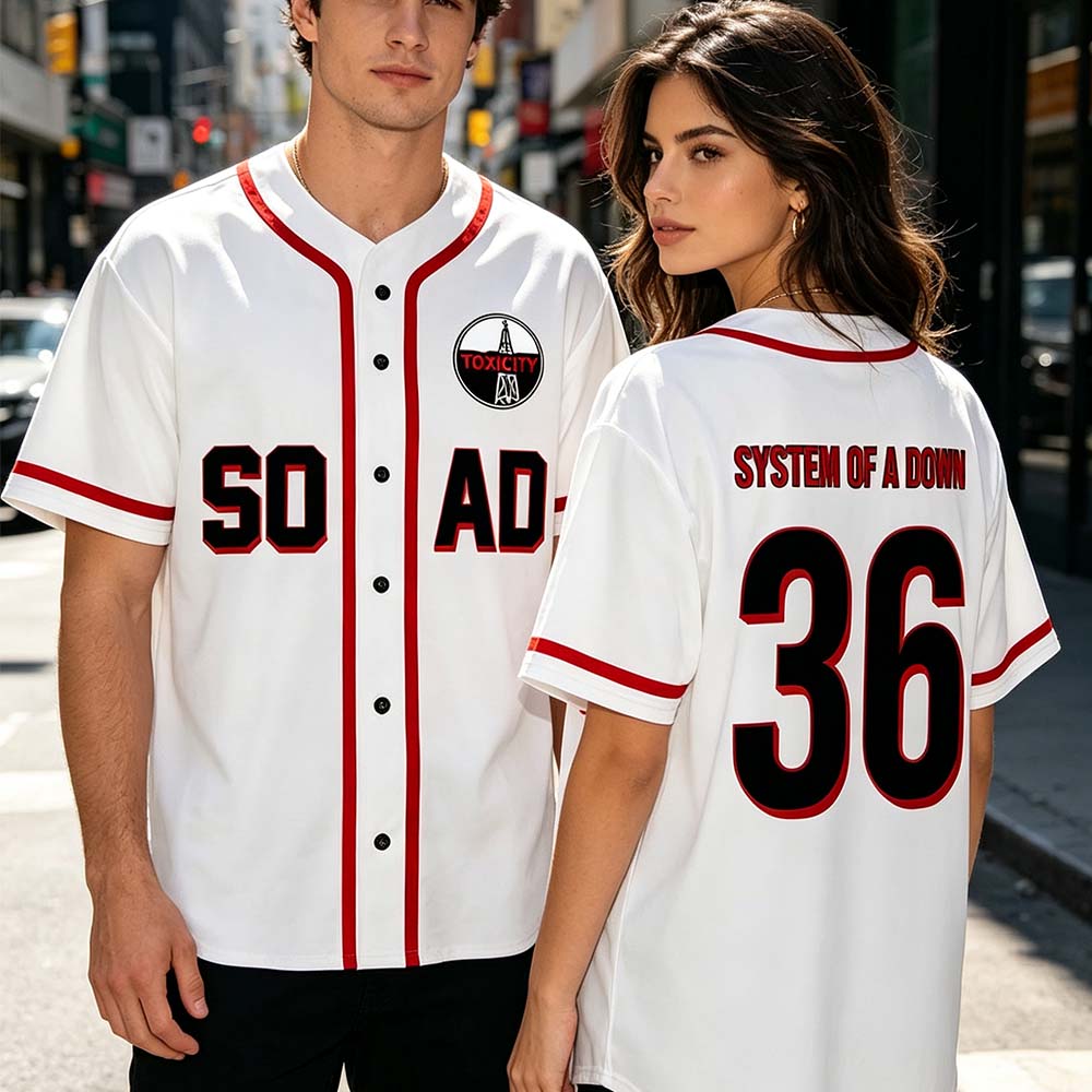 Camisa de Beisebol System of A - Mens Fashion Baseball Jersey avaliação e preço