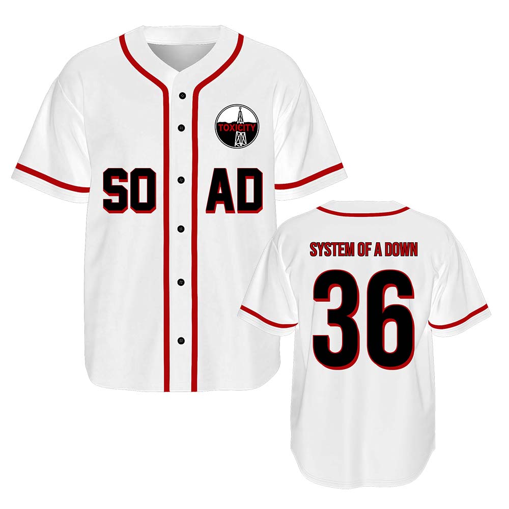 Camisa de Beisebol System of A - Mens Fashion Baseball Jersey avaliação e preço