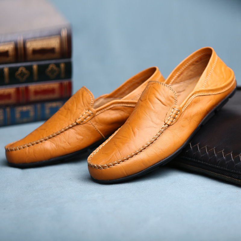Sapatos Casuais de Couro Mascu - Suede Loafers Men avaliação e preço