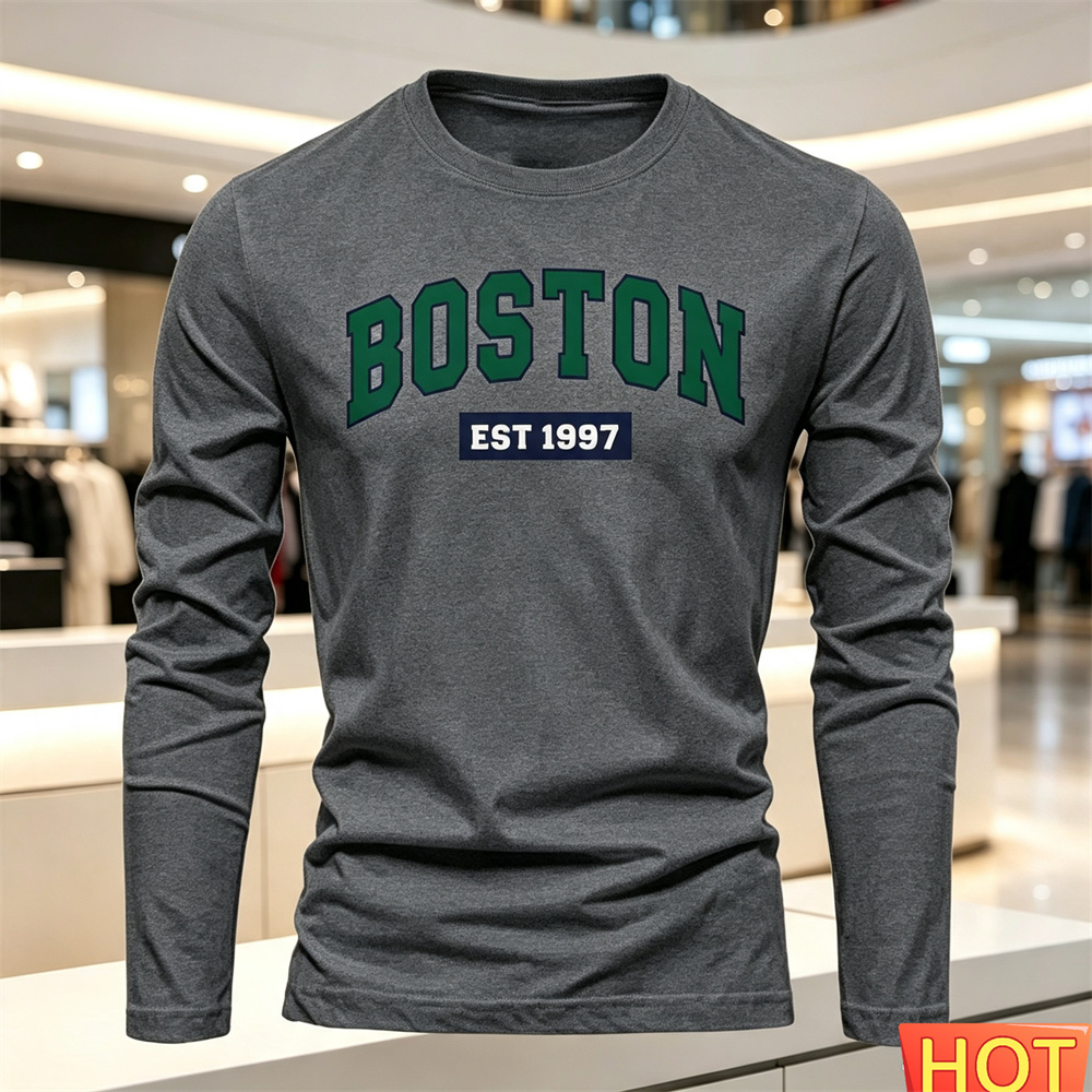 Camiseta masculina de manga co - Men'S Spring Fashion avaliação e preço