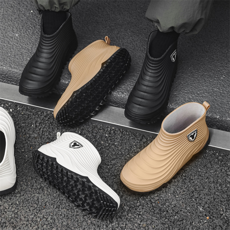 Sapatos de chuva masculinos mo - Mens Fashion Zapatos avaliação e preço