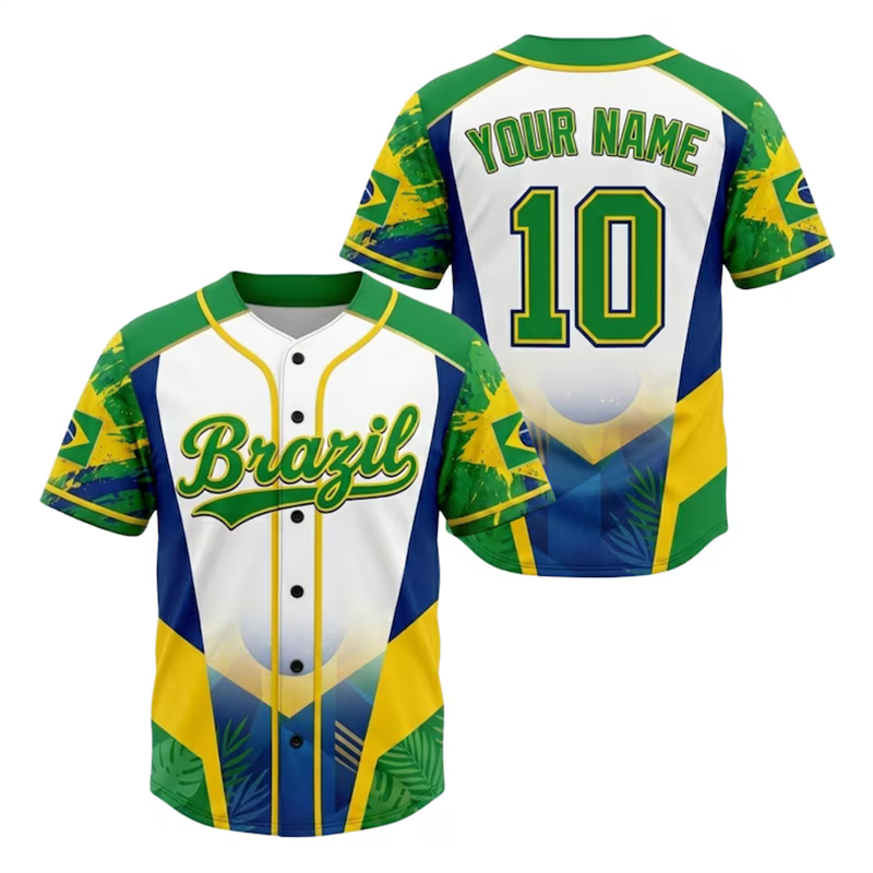 Camisa de beisebol Fashion Bra - Mens Fashion Baseball Jersey avaliação e preço