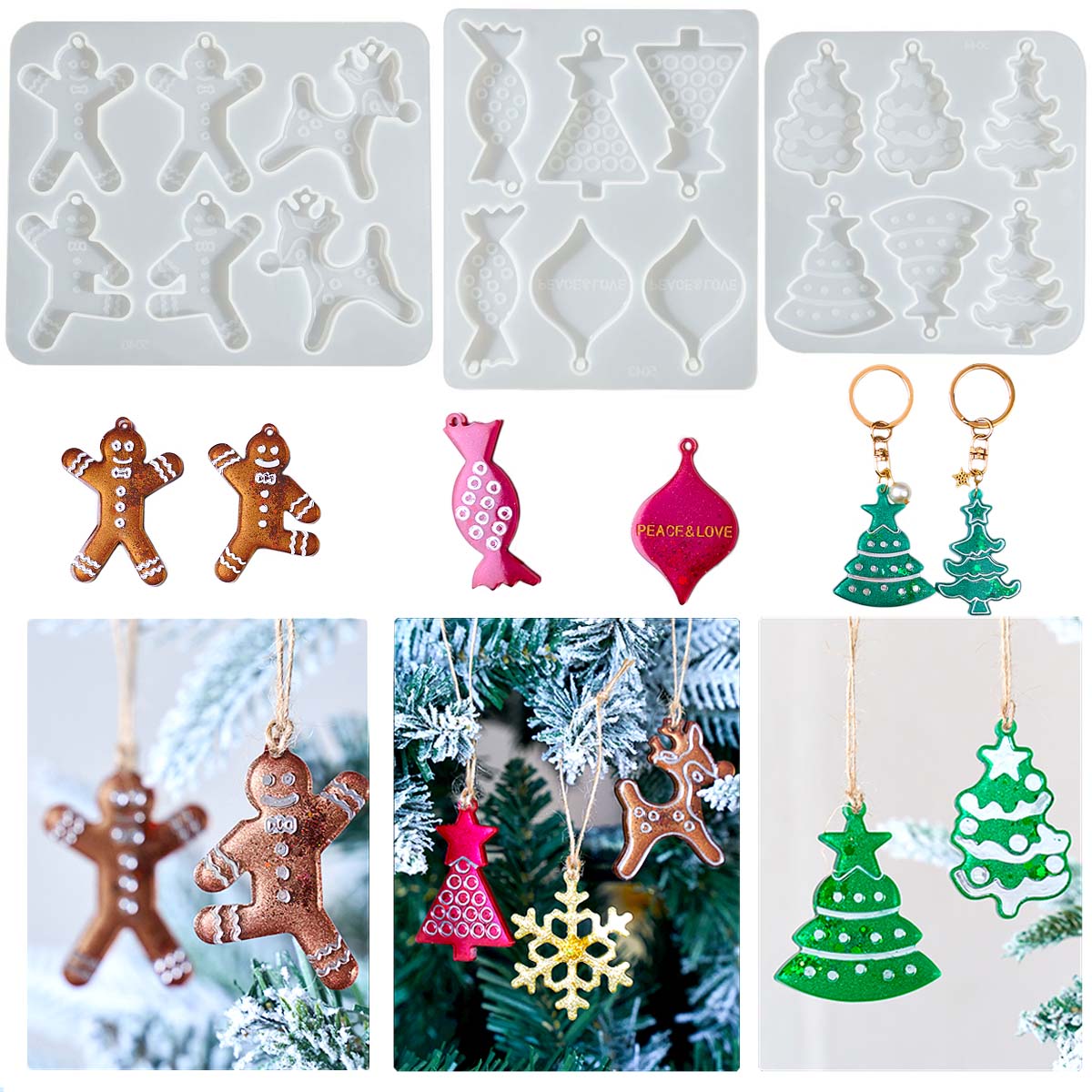Série de natal brincos pingent - Men Fashion Key avaliação e preço