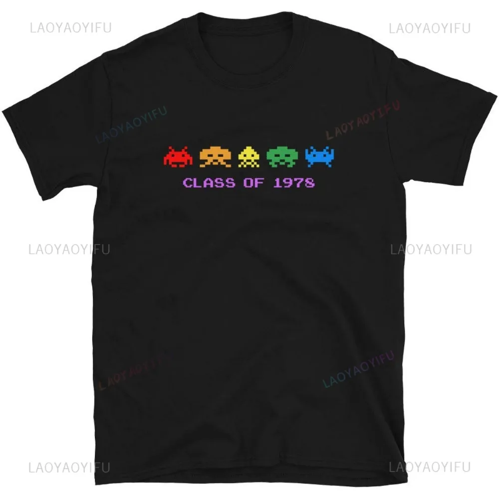 Arcade Galaga-camiseta vintage - Men'S Fashion 70S avaliação e preço