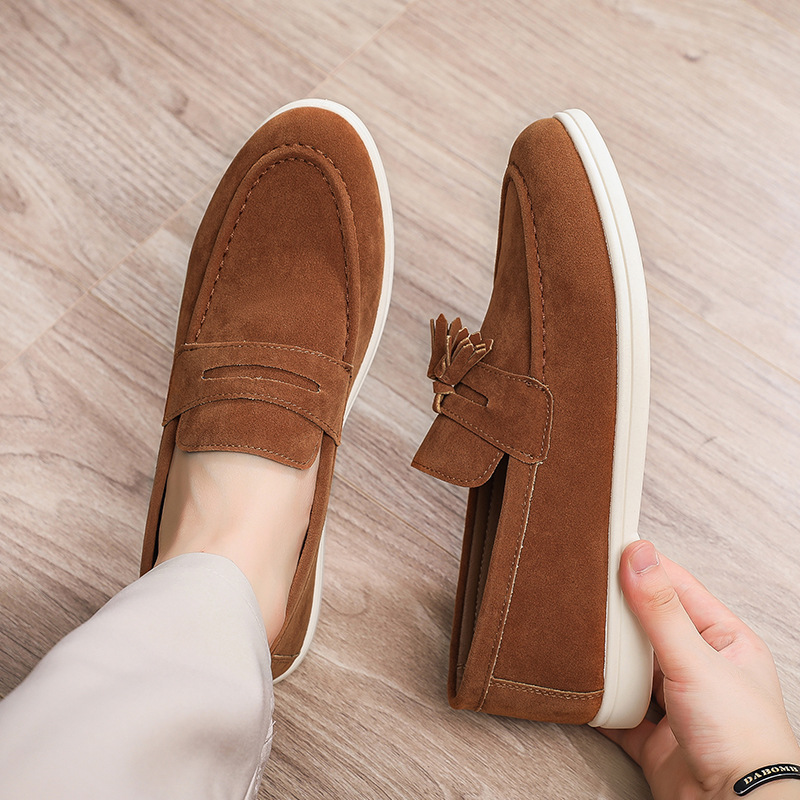 Sapatos masculinos confortávei - Suede Loafers Men avaliação e preço