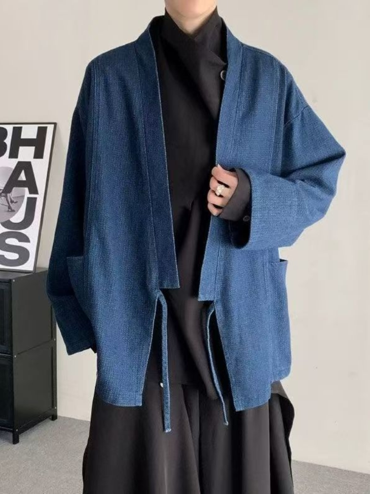 Vintage estilo japonês denim c - Mens Fashion Jumpers avaliação e preço