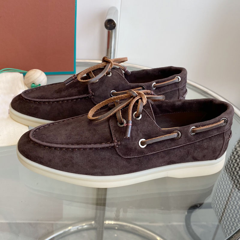 Sapatos Flats de Couro Genuíno - Suede Loafers Men avaliação e preço