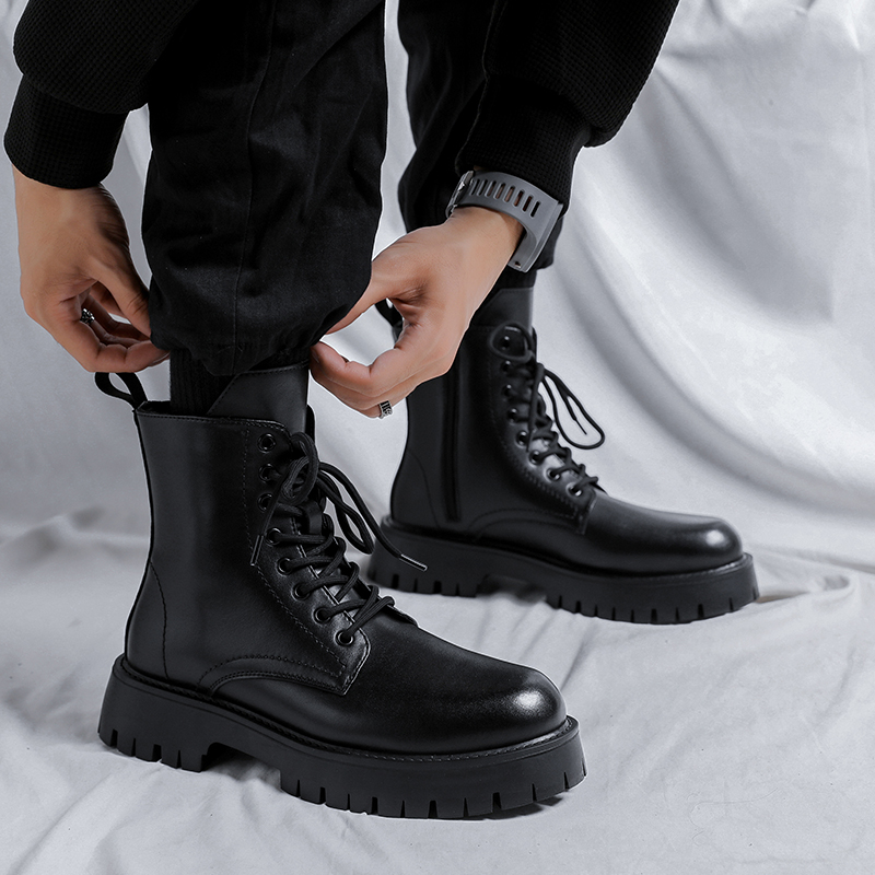 Botas de Couro Genuíno de Luxo - Men'S Fashion Brand avaliação e preço