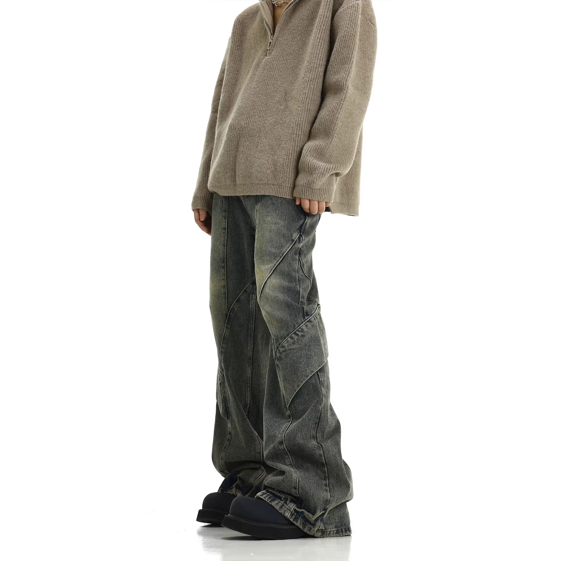 Calça jeans masculina, calça f - Men'S Fashion Jeans 2025 avaliação e preço