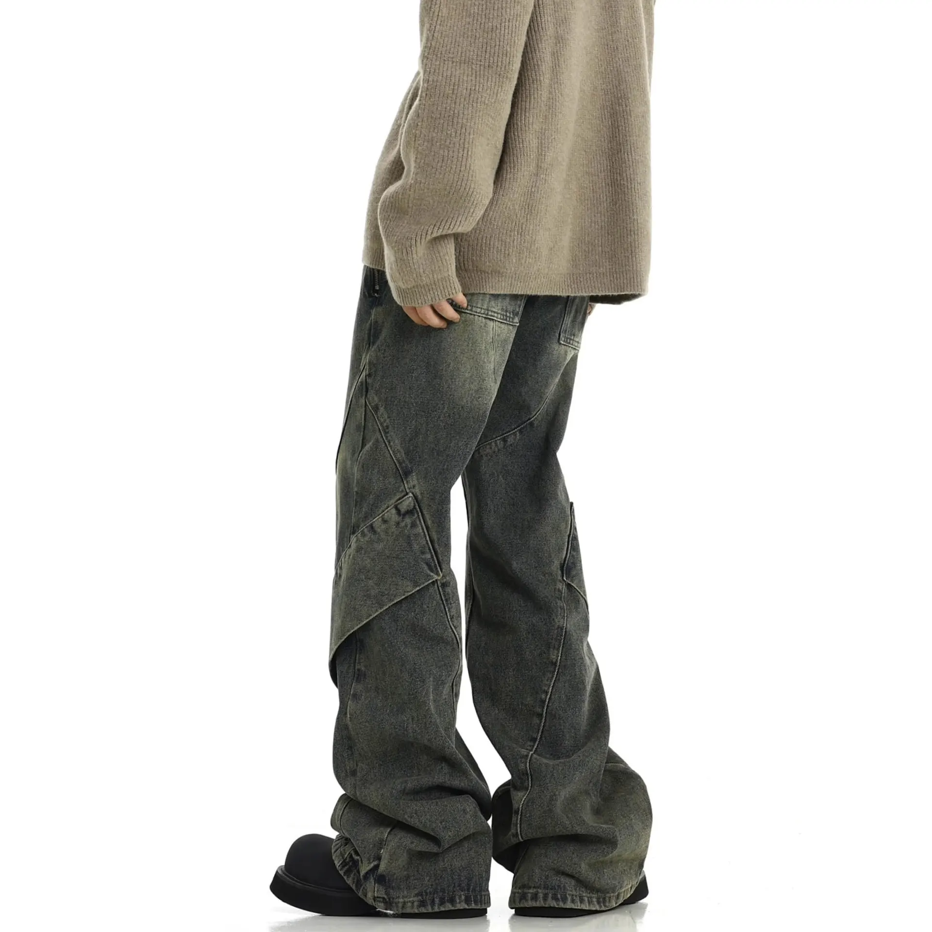 Calça jeans masculina, calça f - Men'S Fashion Jeans 2025 avaliação e preço