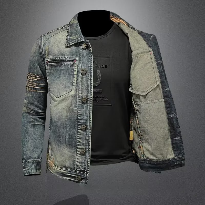2025 jaqueta jeans de inverno  - Men'S Fashion Jeans 2025 avaliação e preço