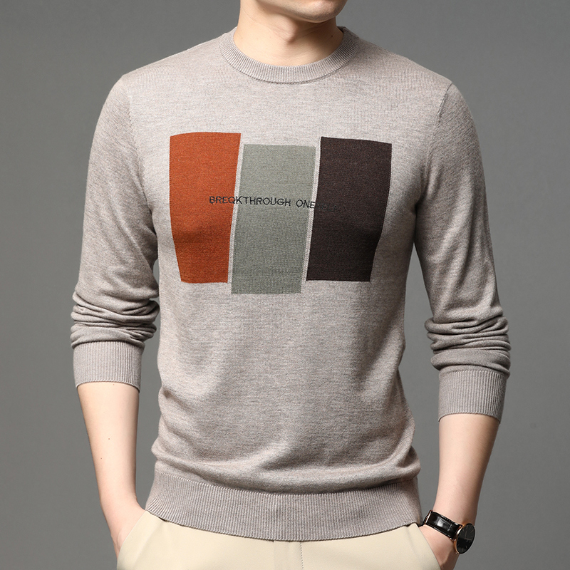 Suéter masculino de malha jacq - Mens Fashion Jumpers avaliação e preço