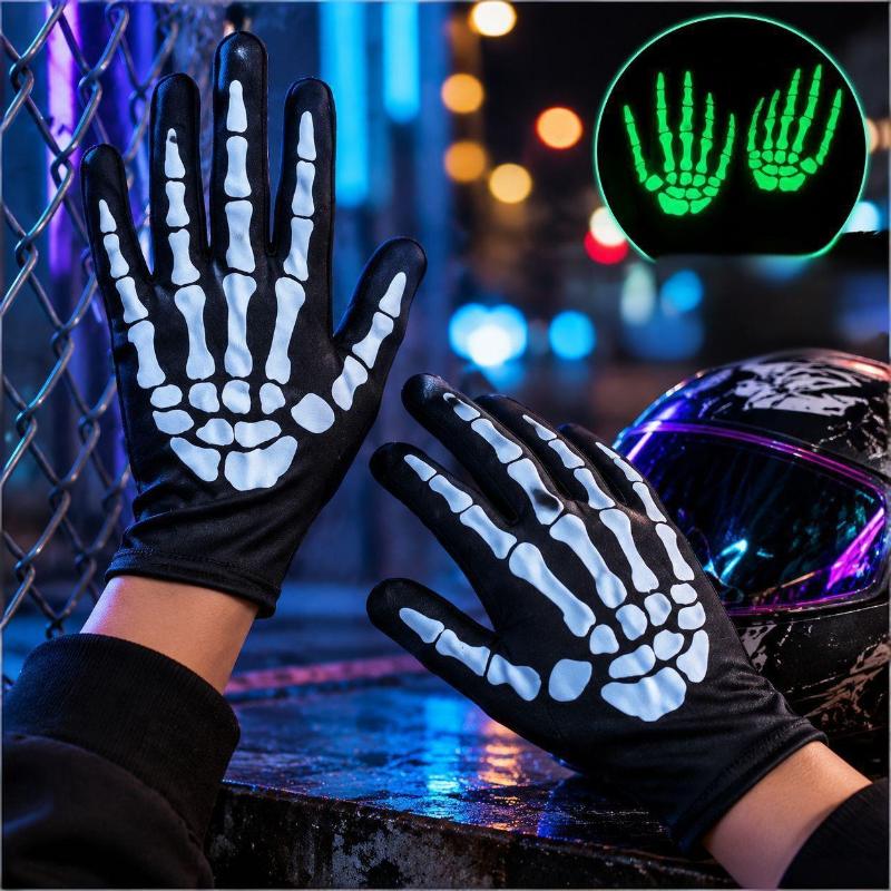 Luvas de Esqueleto de Dedo Int - Men'S Fashion Gloves avaliação e preço