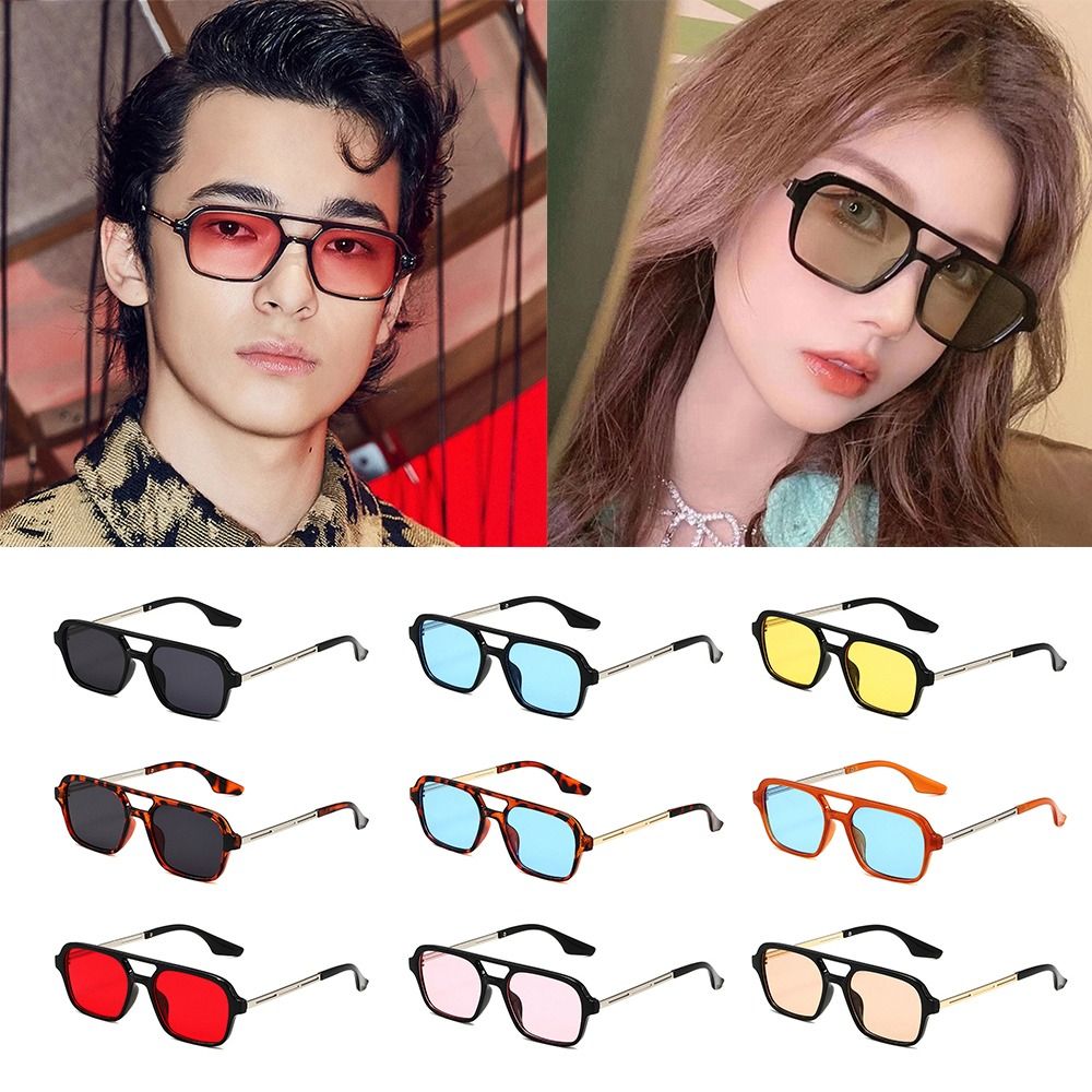 Óculos de sol quadrados com pr - Men'S Fashion 70S avaliação e preço