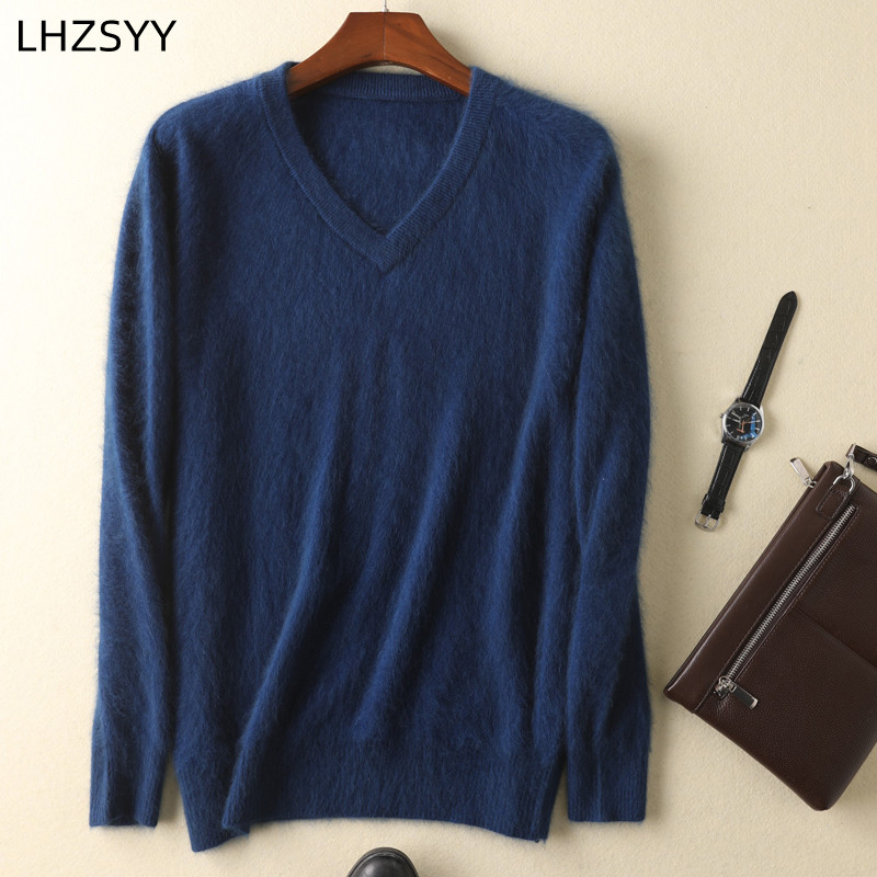 Lhzsyy masculino 100% vison ca - Mens Fashion Jumpers avaliação e preço