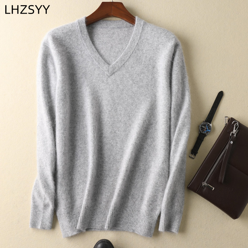 Lhzsyy masculino 100% vison ca - Mens Fashion Jumpers avaliação e preço